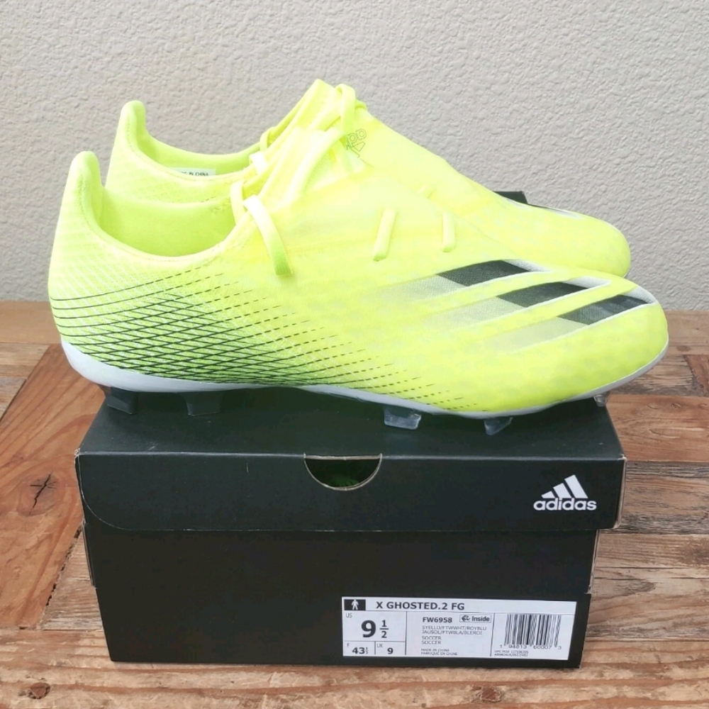 Adidas X Ghosted.2 FG Soccer Cleats Mens Size 9.5 FW6958